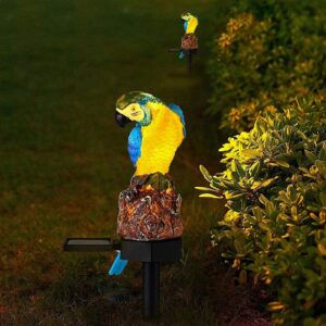 Solar Blue Parrot Light