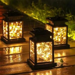 AuroraGlow Solar Lantern String